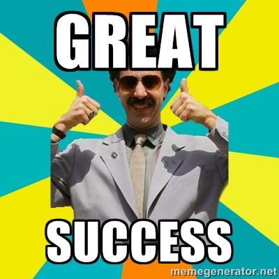 borat great success meme